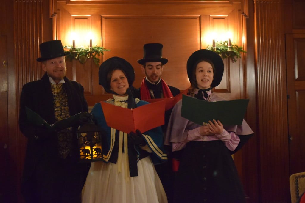 Christmas Carol singers at Dover NH hotel