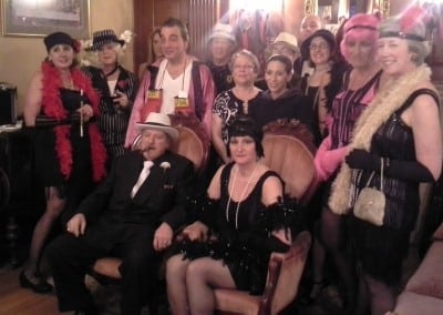 Here is a group that took part in our 1920s themed murder mystery even. Unlike other durham NH area hotels, we offer a great selection of events to take part in.