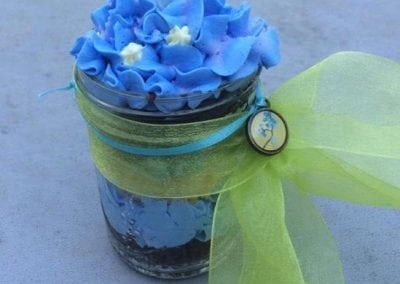 Here is a cupcake in a jar, made by Gail at our Portsmouth NH Hotel.